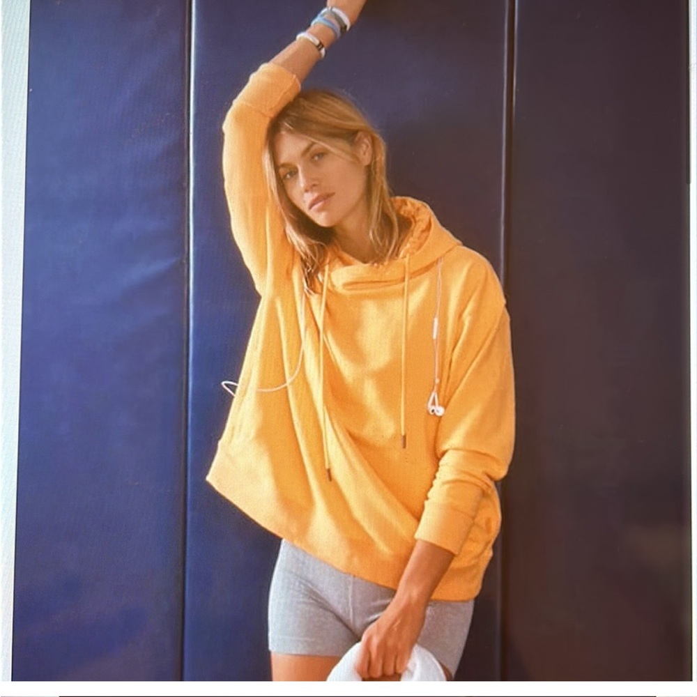 NWT free people orange hoodie - Picture 14 of 16